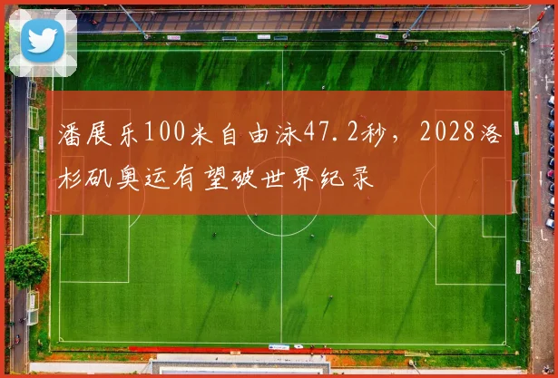 潘展乐100米自由泳47.2秒，2028洛杉矶奥运有望破世界纪录